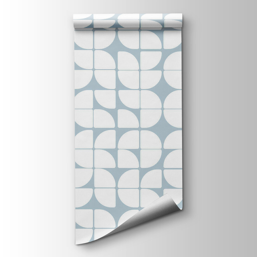 A pattern of white and blue circles