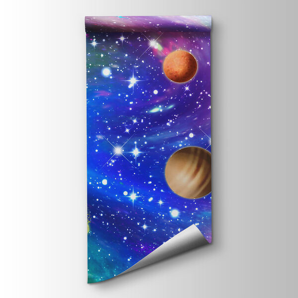 Planets in the sky with stars