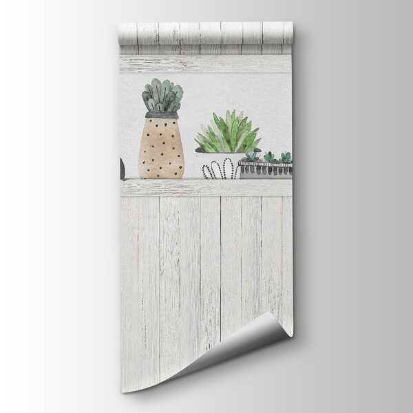 Row of potted plants