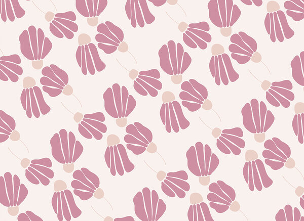 Pattern of pink flowers