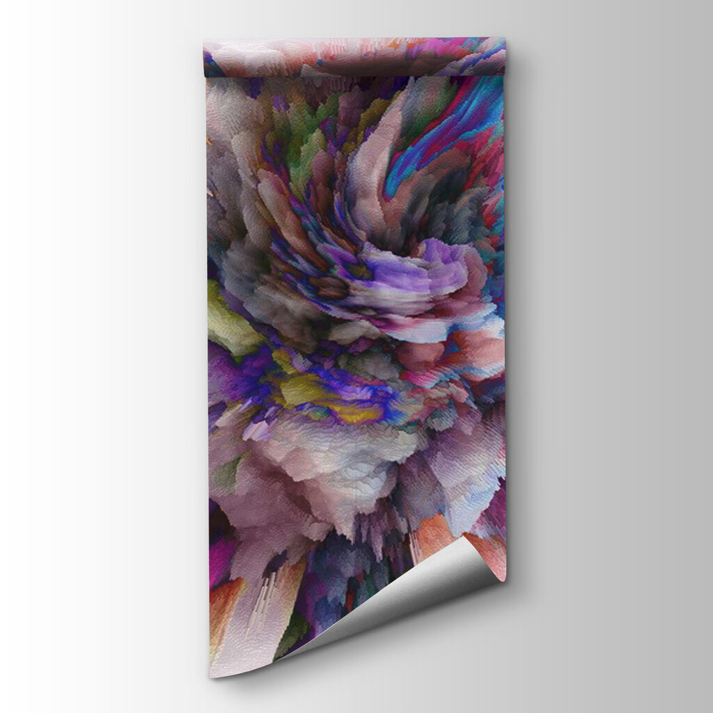 Colorful explosion of paint