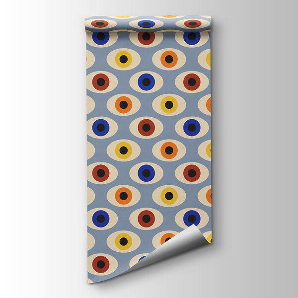 Pattern of colorful eyes