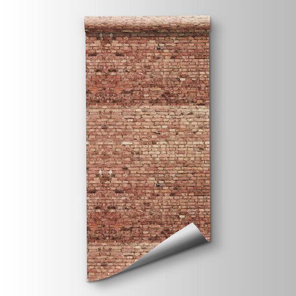 Brick wall with multiple rows of bricks