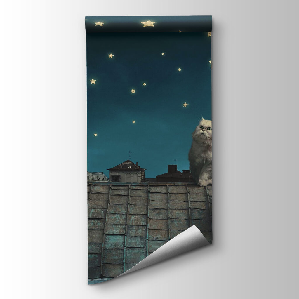 Cat sitting on a roof Cat sitting on a roof