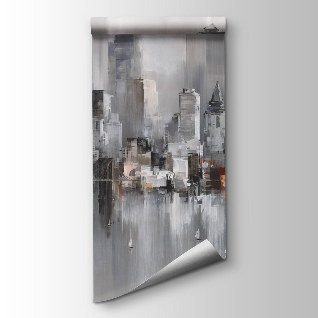 Painting of a city