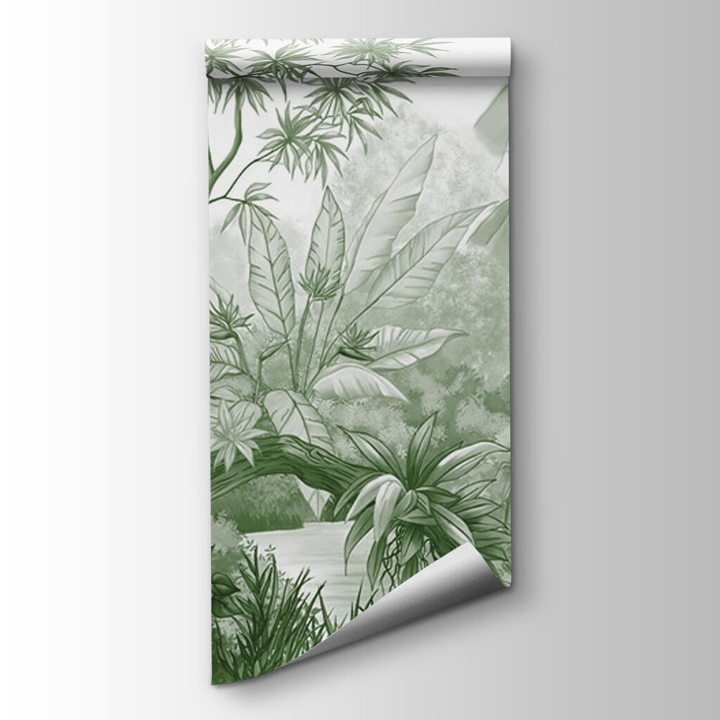 A drawing of a forest A drawing of a forest