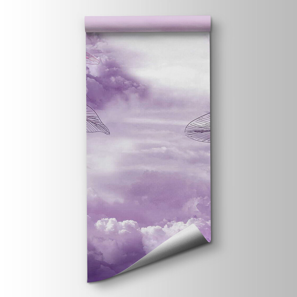 Purple and pink clouds and a purple sky with clouds Purple and pink clouds and a purple sky with clouds