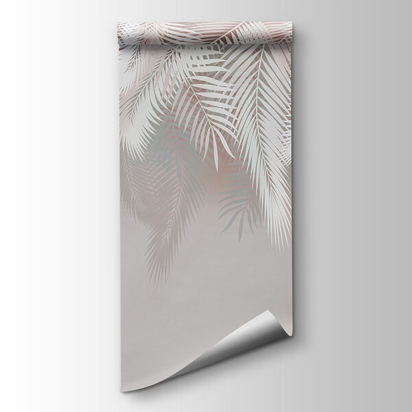 White leaves on a gray background White leaves on a gray background