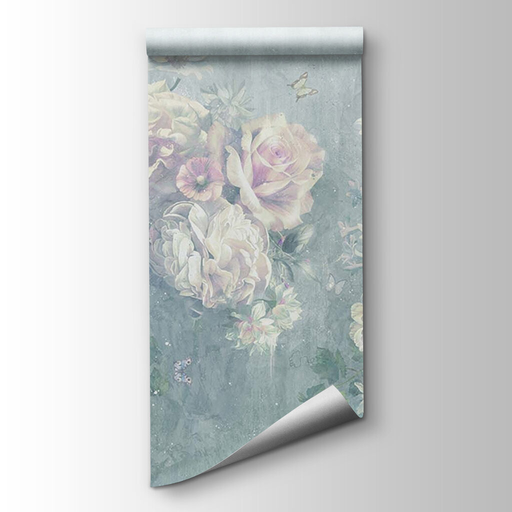 Painting of flowers and butterflies Painting of flowers and butterflies