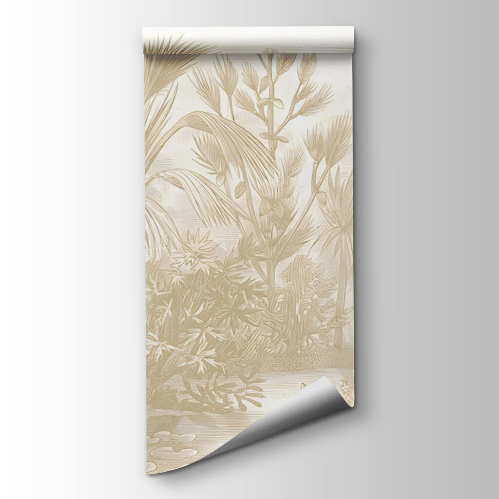 Drawing of plants and plants