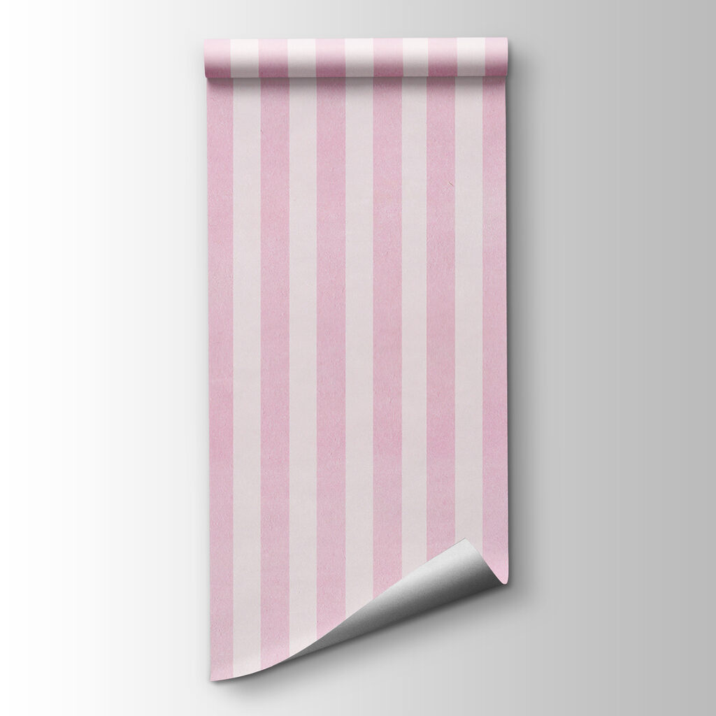 Pink and white striped wallpaper Pink and white striped wallpaper