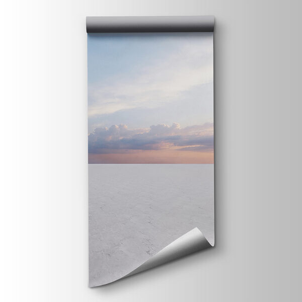 White room with a circular doorway