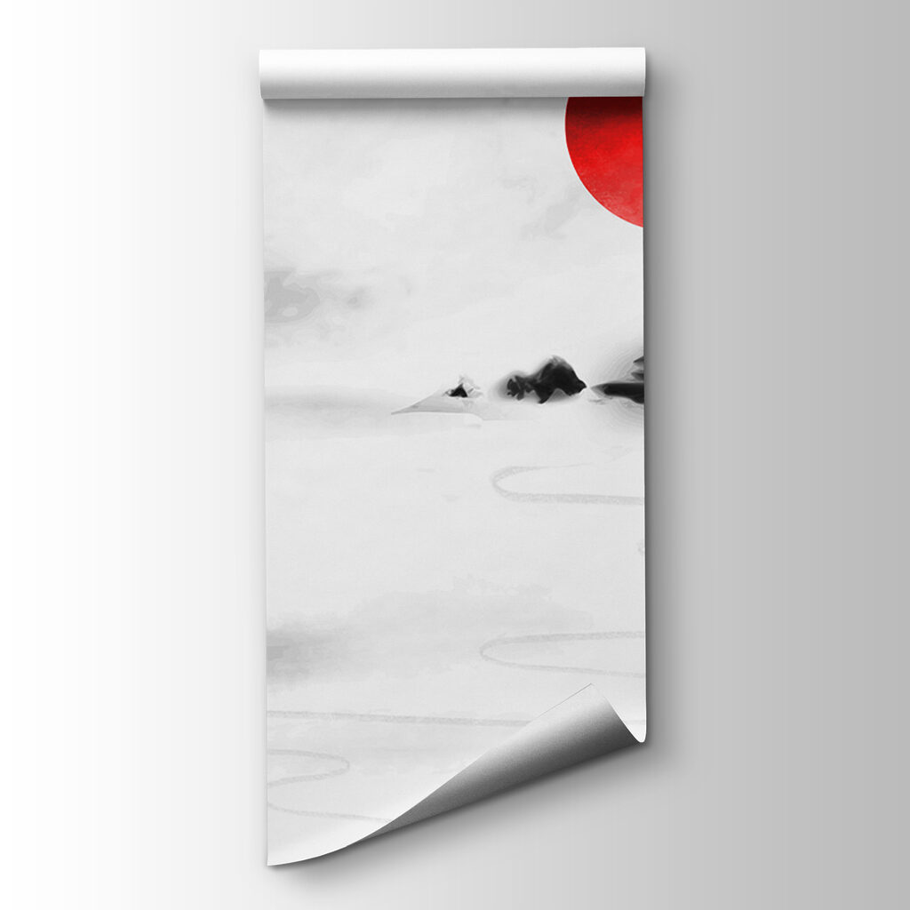 Painting of a boat in the water