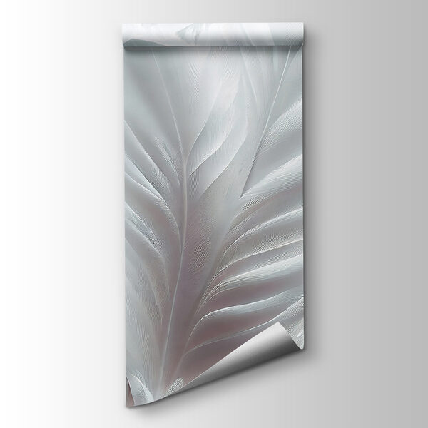 Delicate white feather textures intertwining Delicate white feather textures intertwining