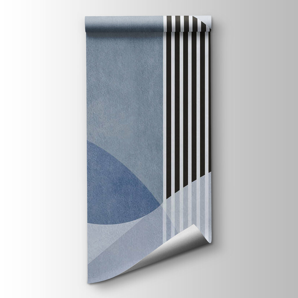 A blue and white background with black lines and circles A blue and white background with black lines and circles