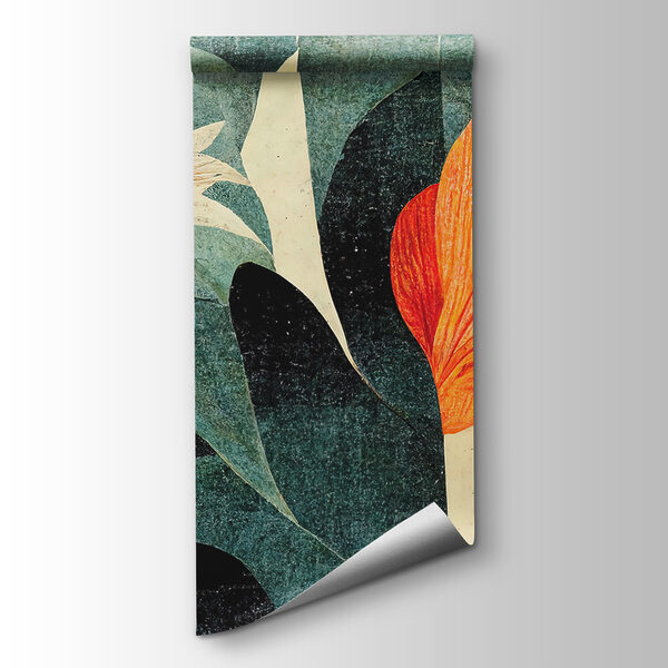 Painting of orange and white flowers Painting of orange and white flowers