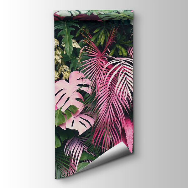 Group of pink and green leaves Group of pink and green leaves