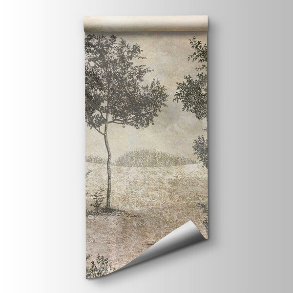 Drawing of trees in a field Drawing of trees in a field