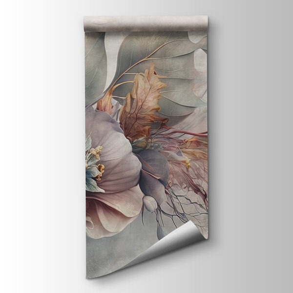 Painting of flowers and leaves Painting of flowers and leaves