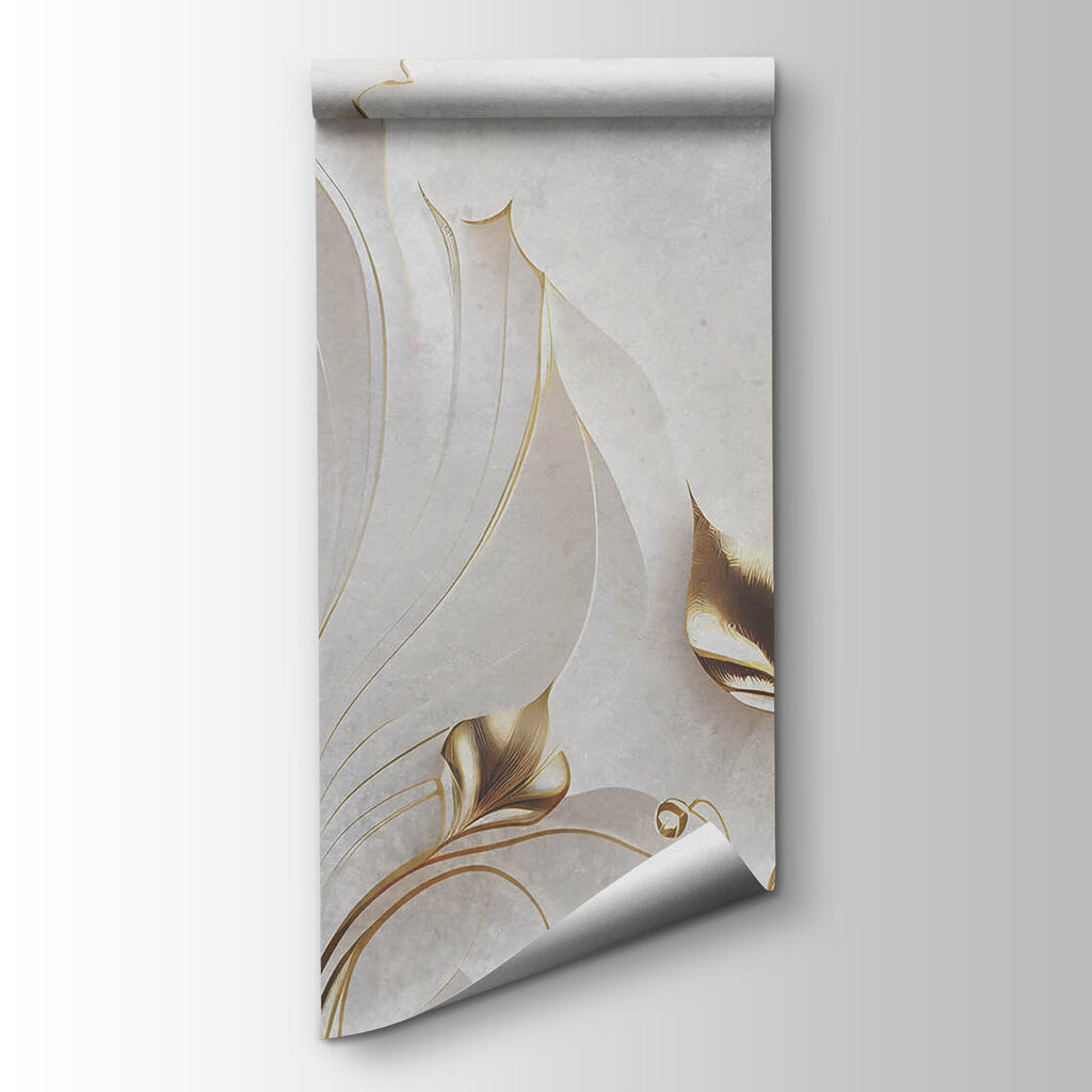 Elegant leaves on a textured background Elegant leaves on a textured background