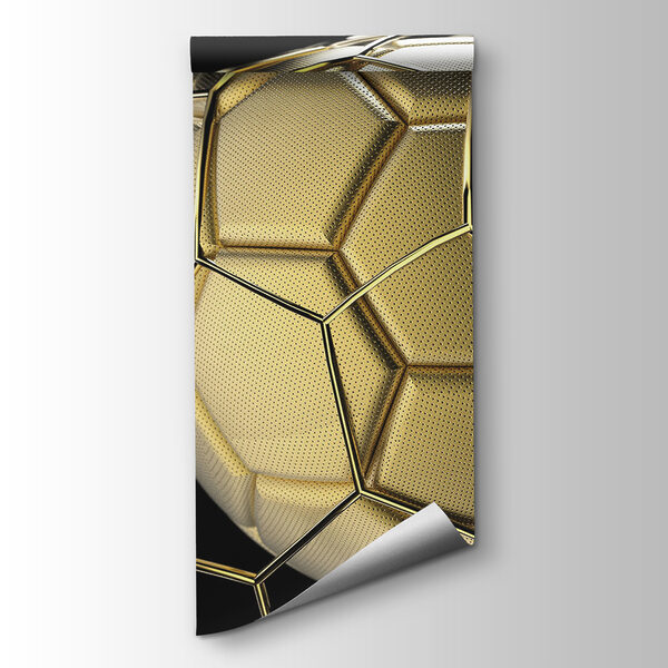 Shimmering soccer ball on display Shimmering soccer ball on display