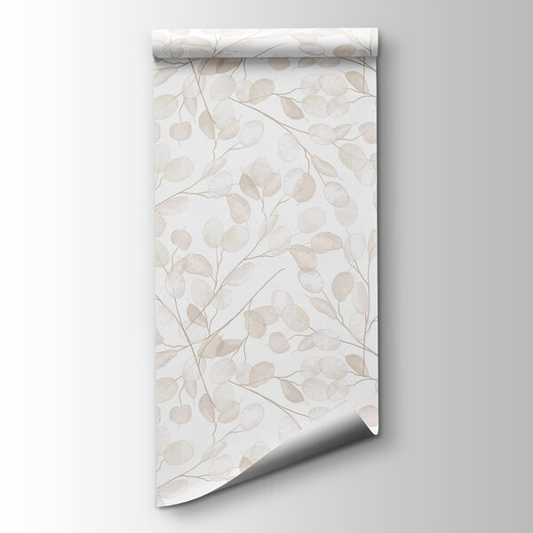 Pattern of white leaves