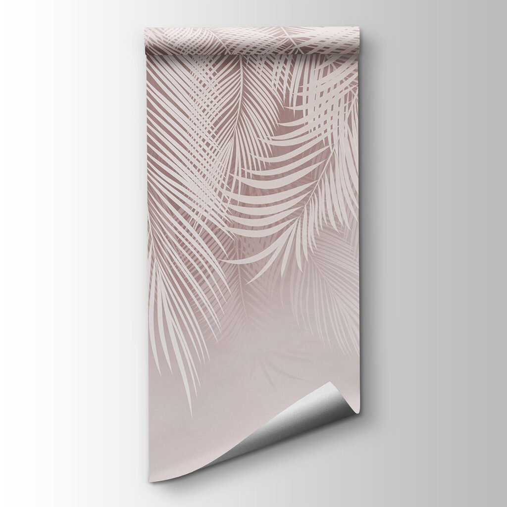 White leaves on a pink background White leaves on a pink background