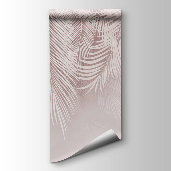 White leaves on a pink background White leaves on a pink background