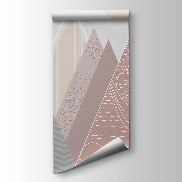 Landscape of mountains and birds