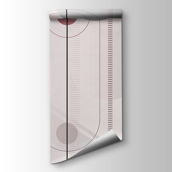 Abstract shapes in soft color palette