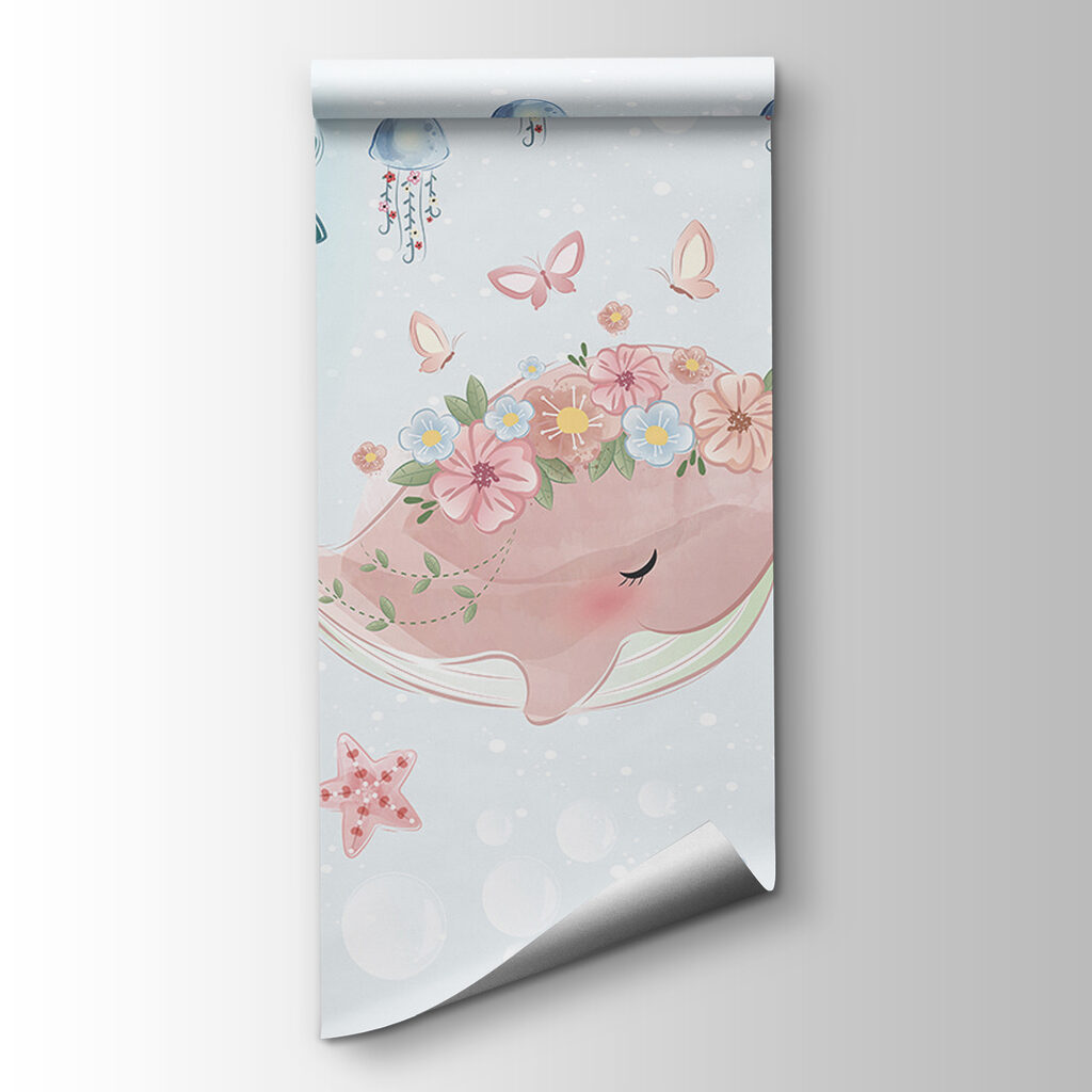 Group of cartoon whales Group of cartoon whales