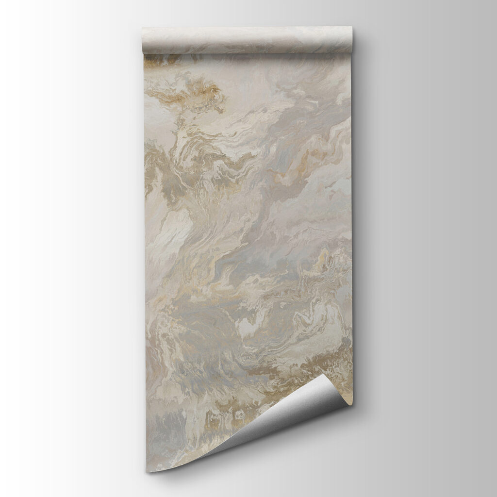 Soft swirls of muted earth tones