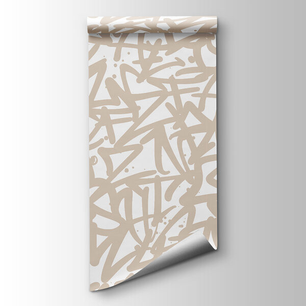A pattern of letters on a white background