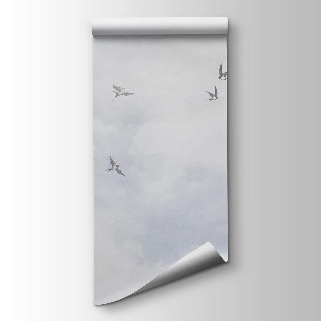 A group of birds flying in the sky A group of birds flying in the sky