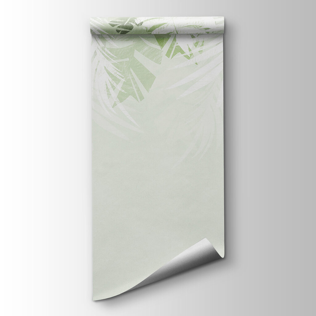 A white and green leaves