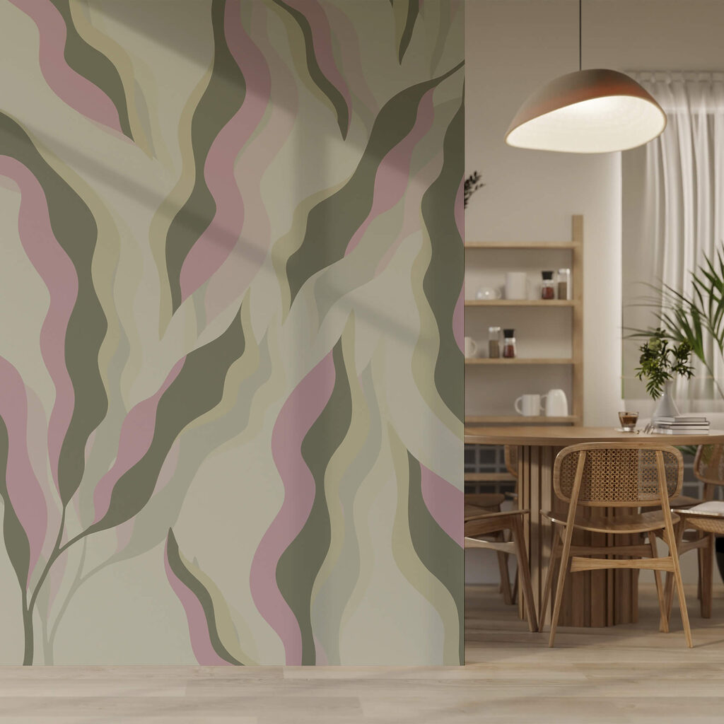 Motif de feuilles sur fond clair Motif de feuilles sur fond clair