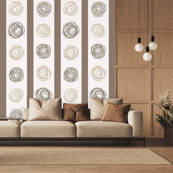 Motif de cercles et de lignes