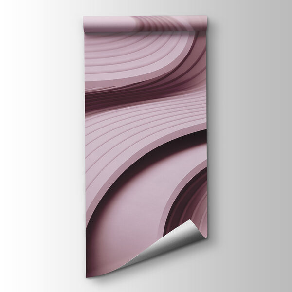 Pink and white wavy lines