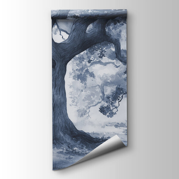 A group of trees with many branches