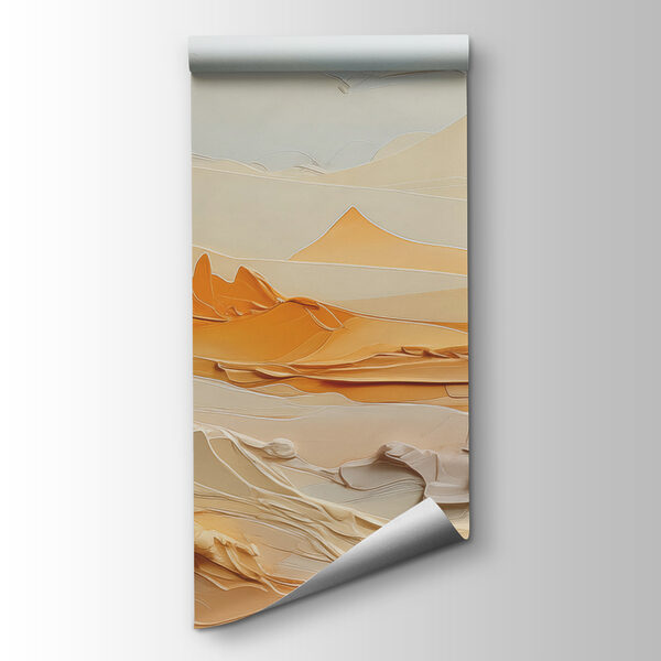 A paper cut out of a desert A paper cut out of a desert