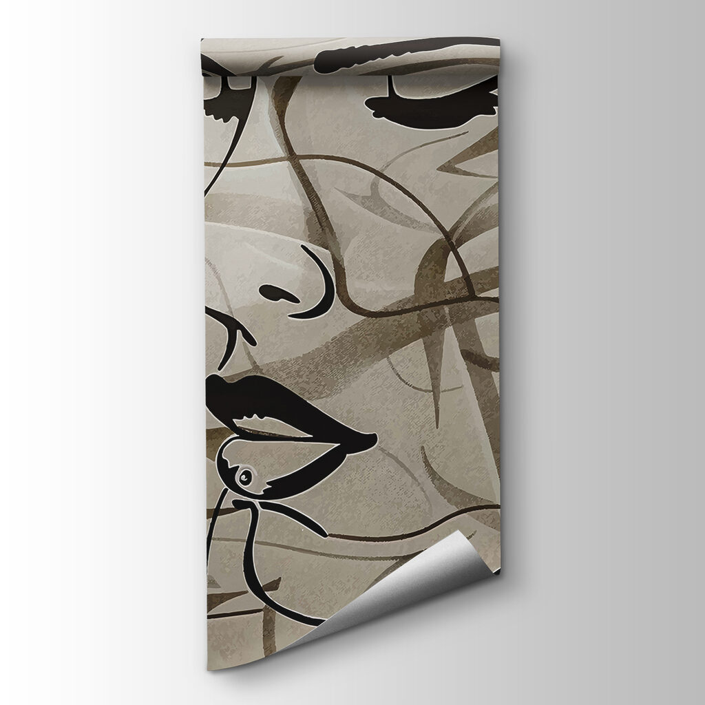 A drawing of a woman's face A drawing of a woman's face