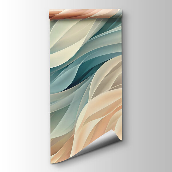 Colorful waves in a pattern Colorful waves in a pattern