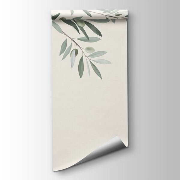 Branch with leaves and olives Branch with leaves and olives