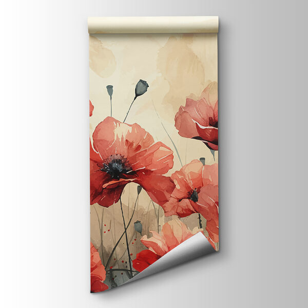 Painting of red flowers