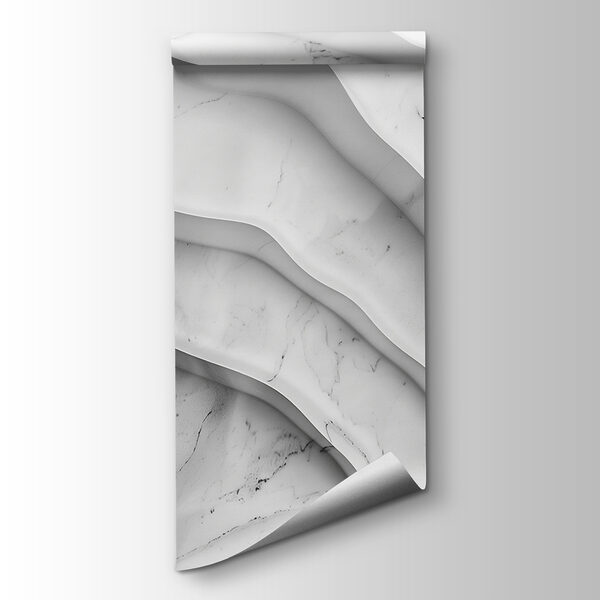 White marble surface with wavy lines White marble surface with wavy lines