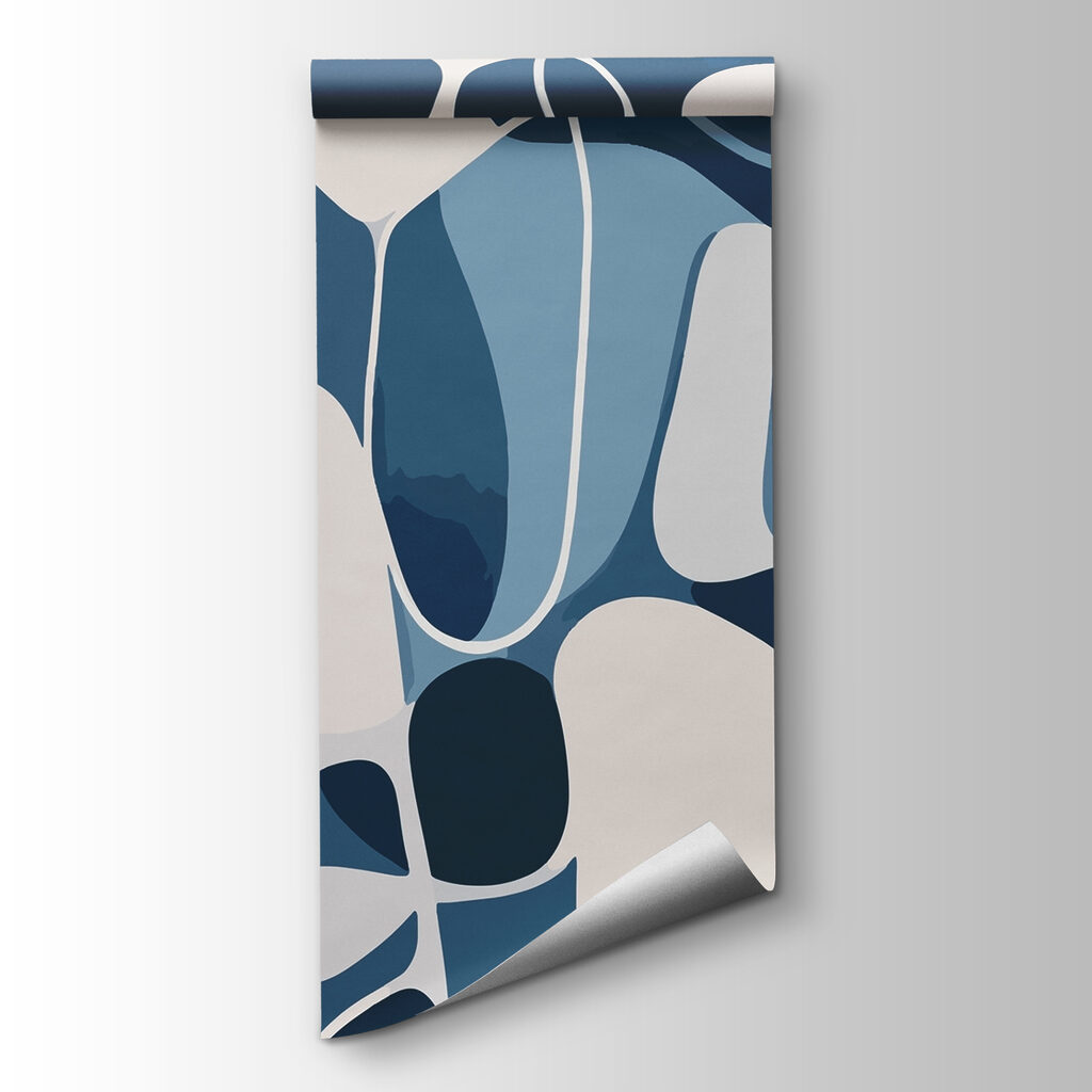 Blue and white pattern