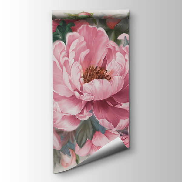 Painting of pink flowers Painting of pink flowers