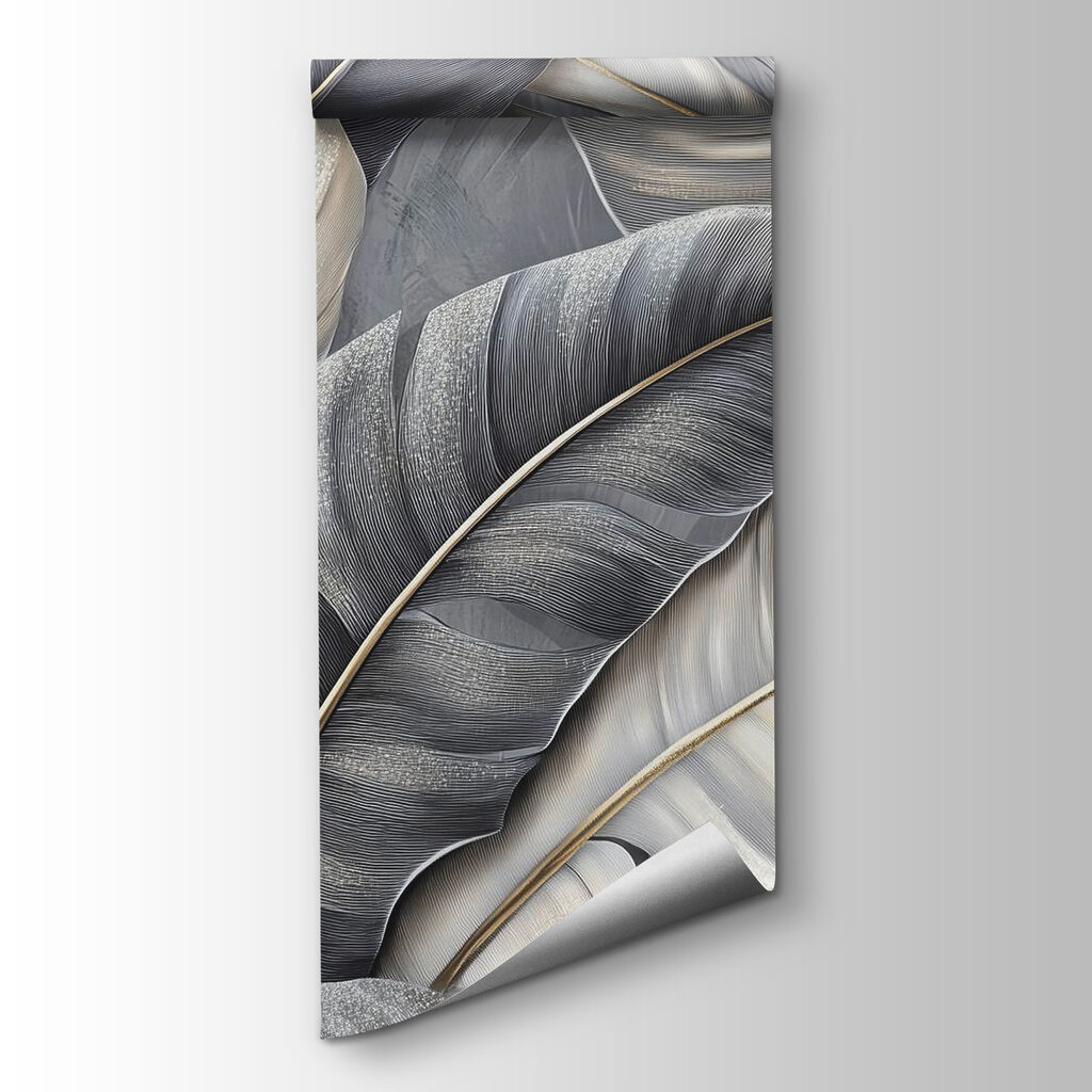 Group of feathers on a grey surface Group of feathers on a grey surface