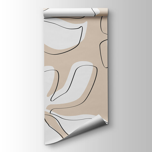 Pattern of flowers on a beige background Pattern of flowers on a beige background