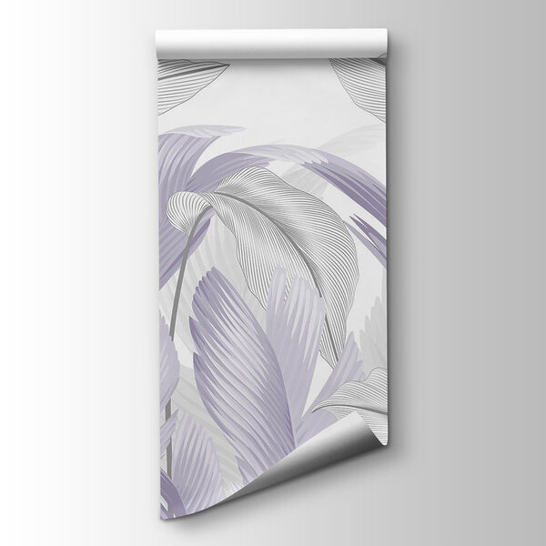 Soft pastel leaves in gentle swirls